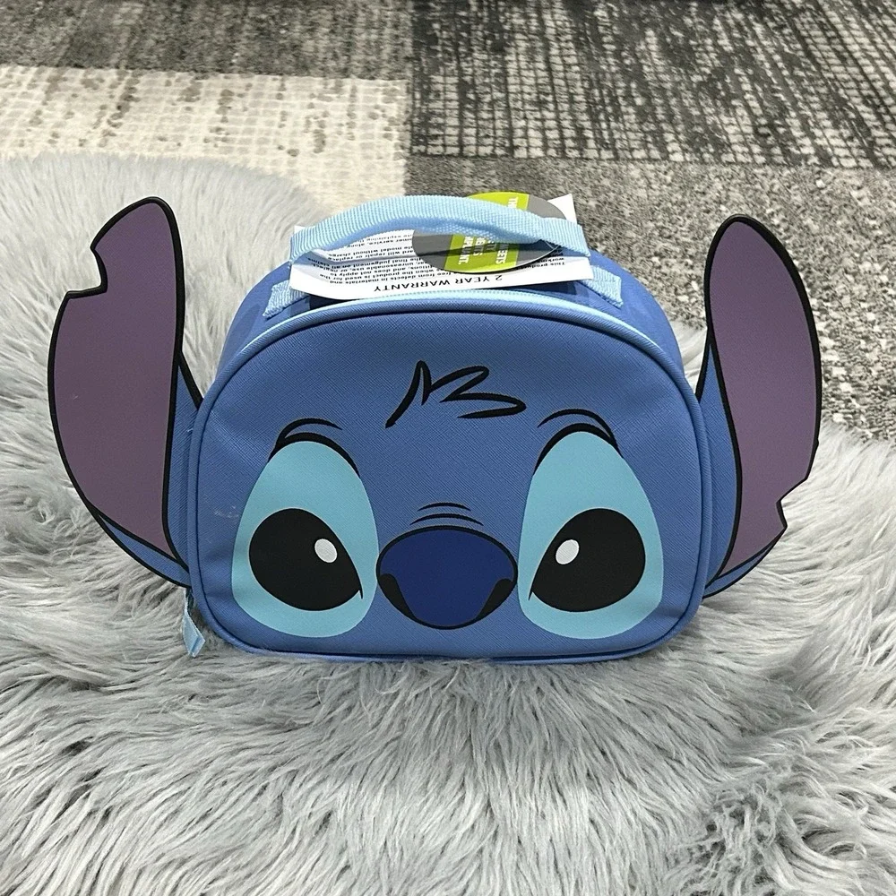 Disney Lilo and Stitch Lunch Box for Kids PU‎ Leather Insulated NEW